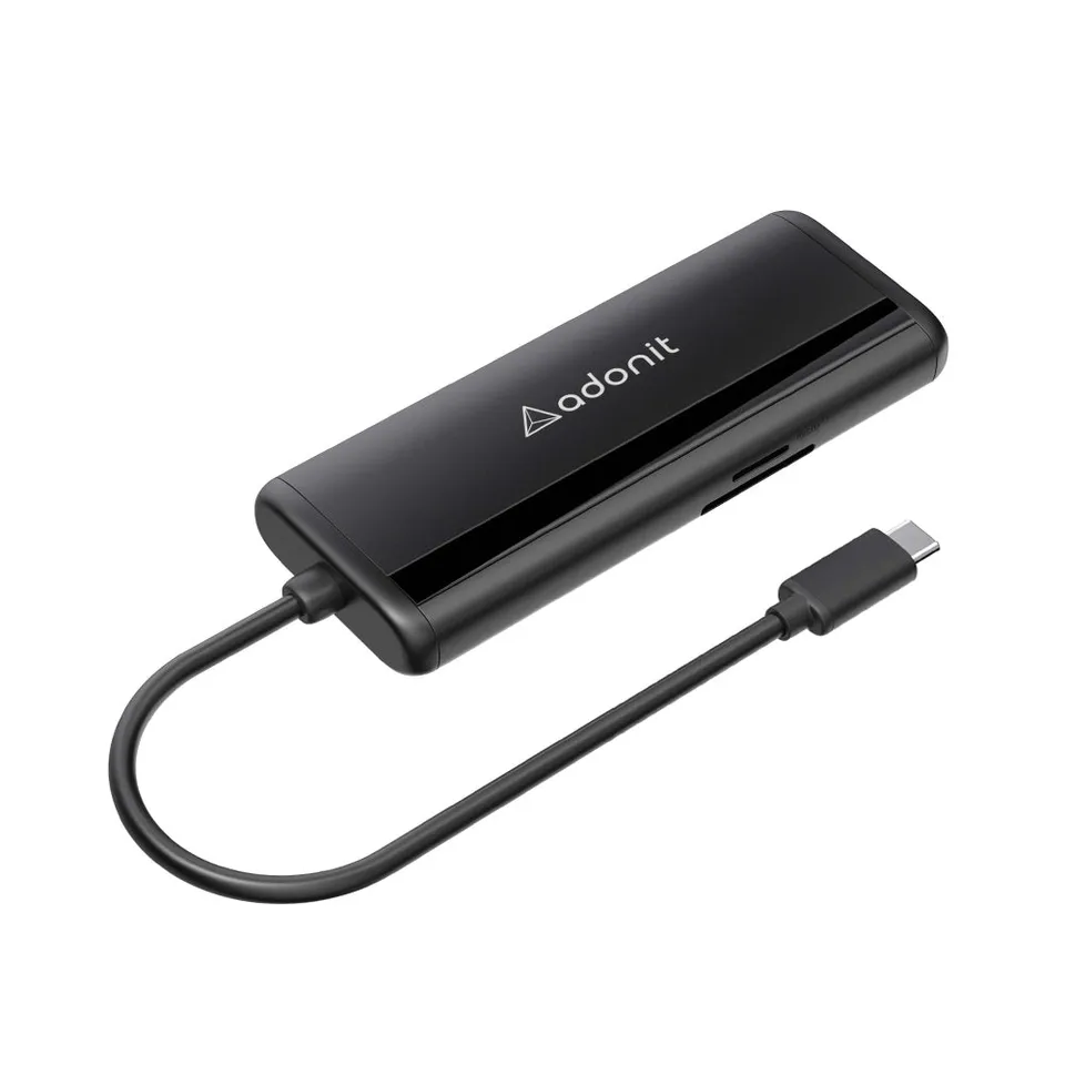 adonit-nest-7-in-1-hub-usb-c-dockingstation-mit-4k-hdmi-gigabit-ethernet-100w-pd image 1