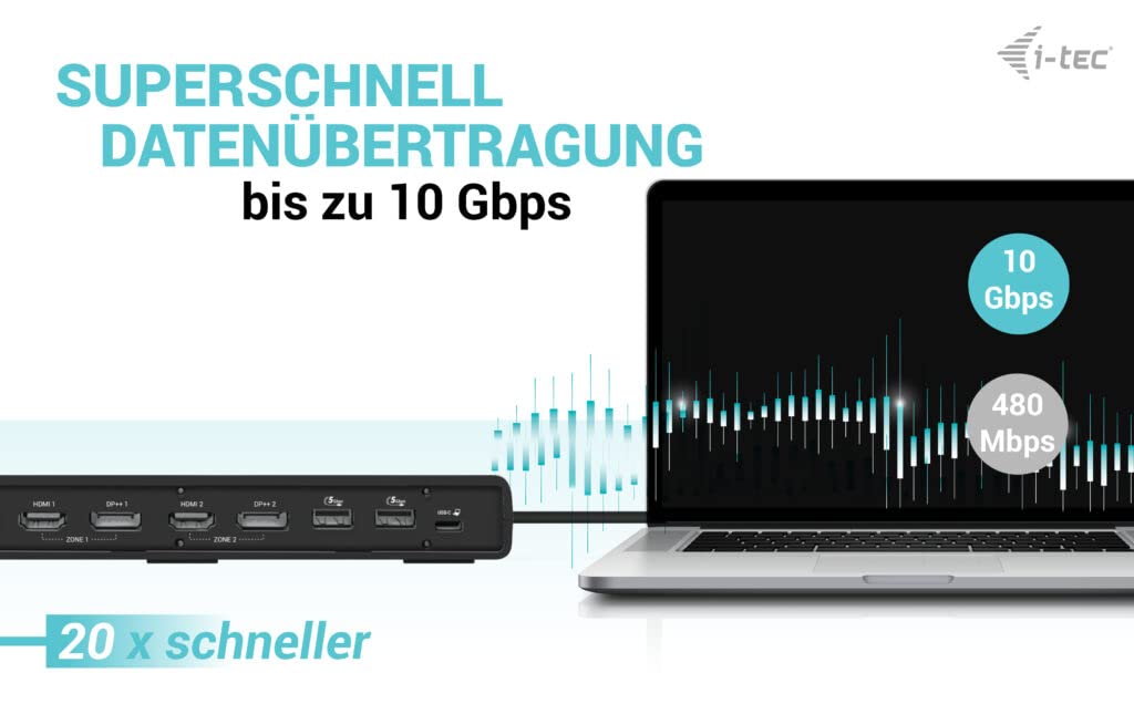 i-tec-usb-3-0-usb-c-thunderbolt-3-dual-display-docking-station-gen2-mit-100w-pow image 6