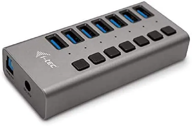 i-tec-usb-3-0-hub-7-port-mit-externem-netzadapter-36w image 1