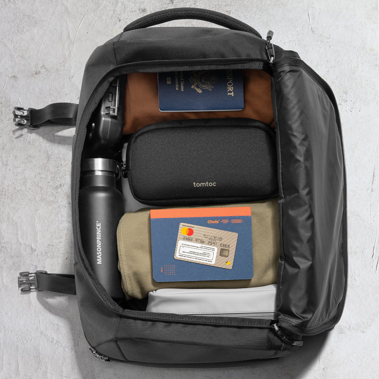 tomtoc-travel-storage-bundle-s-navigator-t66-rucksack-light-t12-tasche image 4