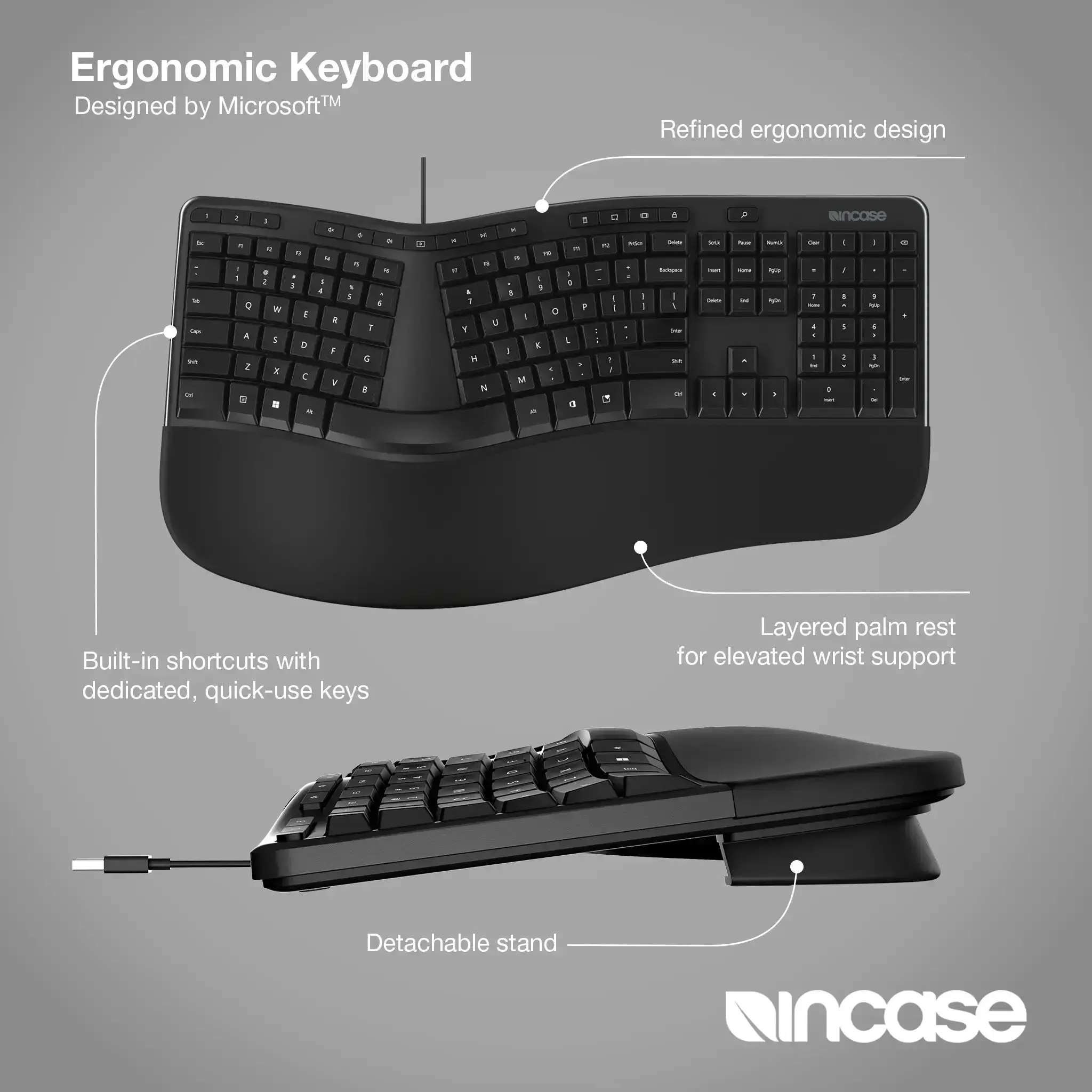 incase-designed-by-microsoft-ergonomic-keyboard-ergonomische-tastatur-mit-copilo image 3