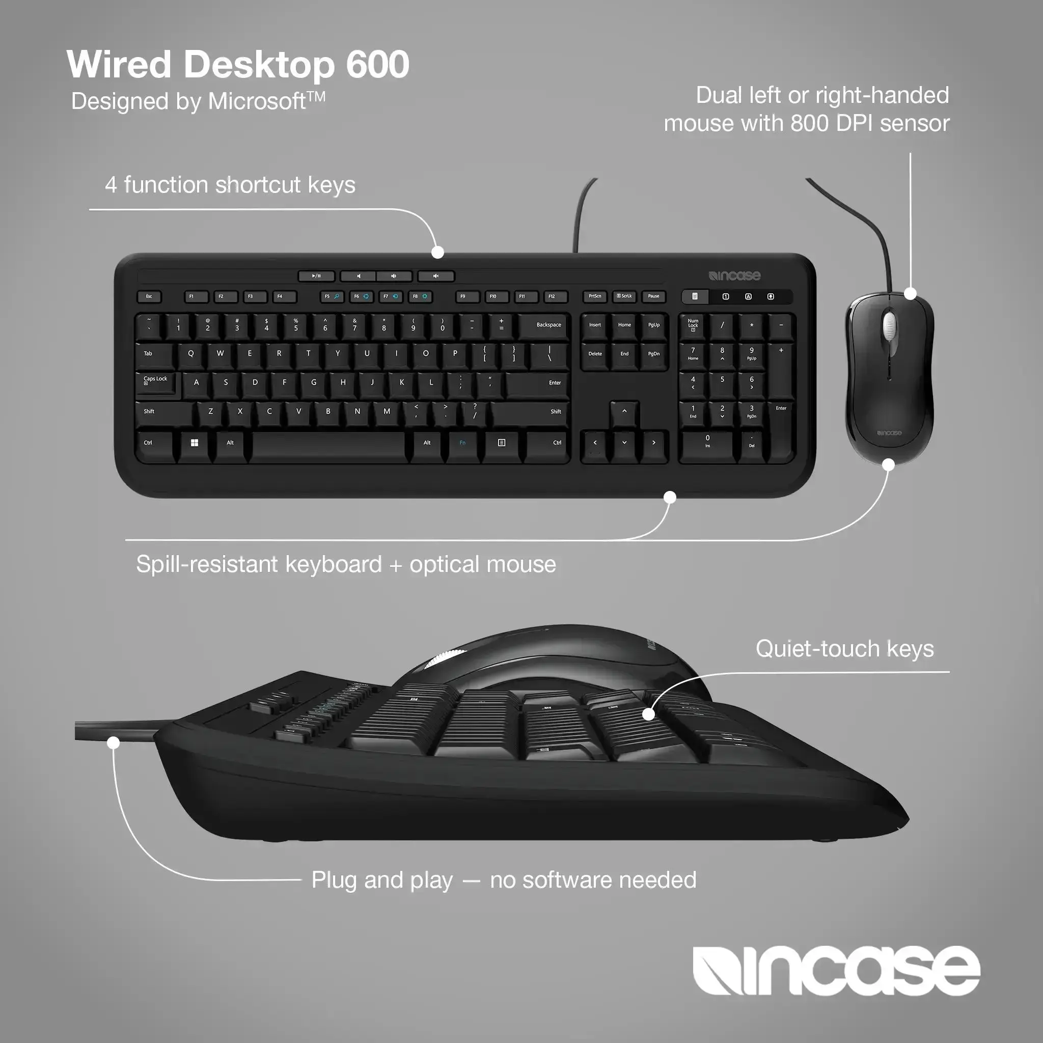 incase-designed-by-microsoft-wired-desktop-600-kabelgebundenes-desktop-set-tasta image 3