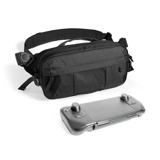 tomtoc-steam-deck-travel-duo-wander-t26-x-pac-sling-bag-armor-g12-case-bundle image 1