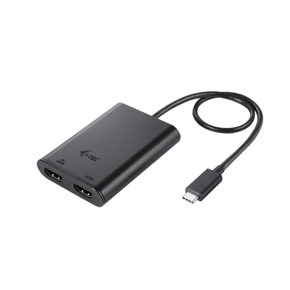 i-tec-hdmi-adapter-c31dual4k60hdmi-schwarz-usb-c-auf-hdmi-8k-unterst-tzung image 1