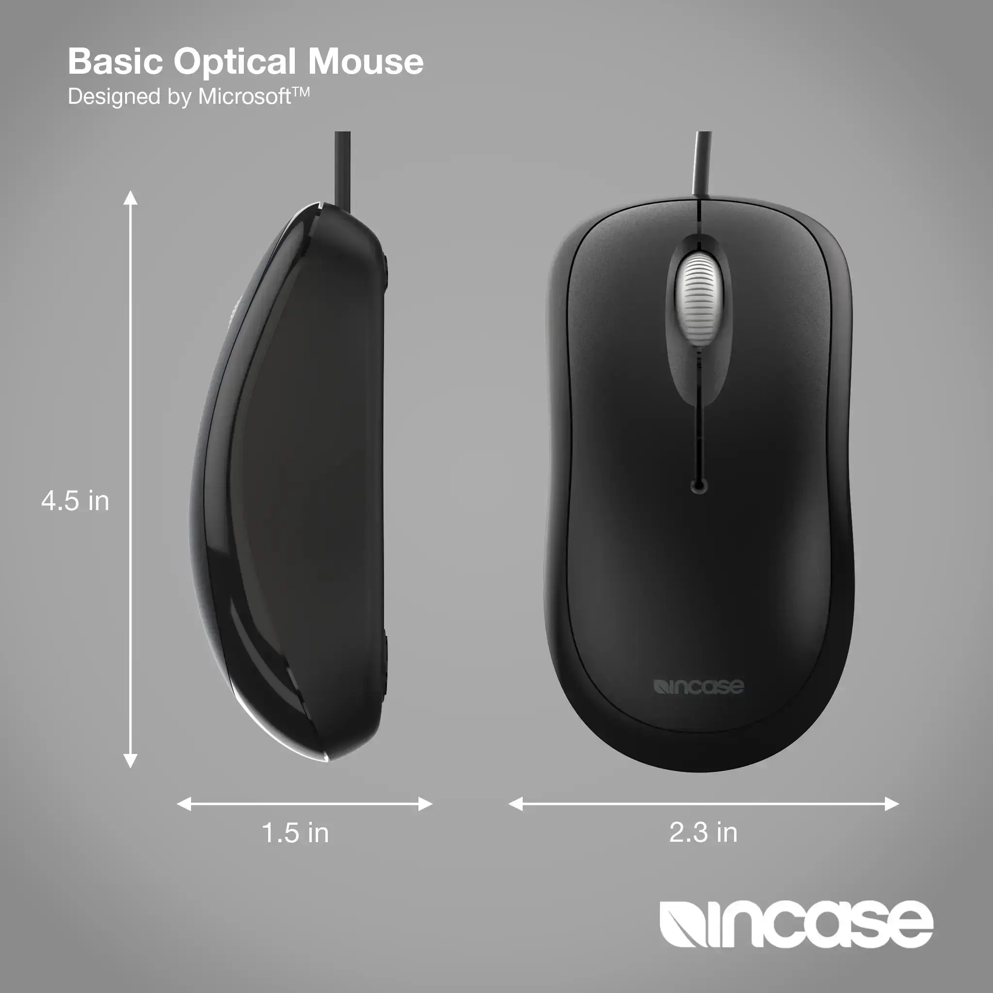 incase-designed-by-microsoft-basic-optical-mouse-kabelgebundene-maus-beidh-ndig- image 4