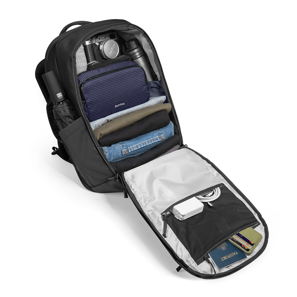 tomtoc-urban-carry-duo-urbanex-t77-laptop-backpack-32l-aviator-t33-chest-bag-3-5 image 4