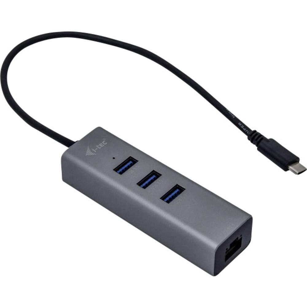 i-tec-usb-c-metal-3-port-hub-mit-gigabit-ethernet-adapter image 4