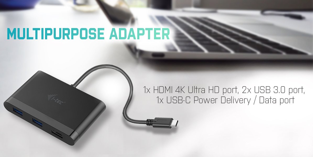 i-tec-usb-c-4k-hdmi-multifunktionsadapter-mit-power-delivery-1x-hdmi-2x-usb-3-0- image 3