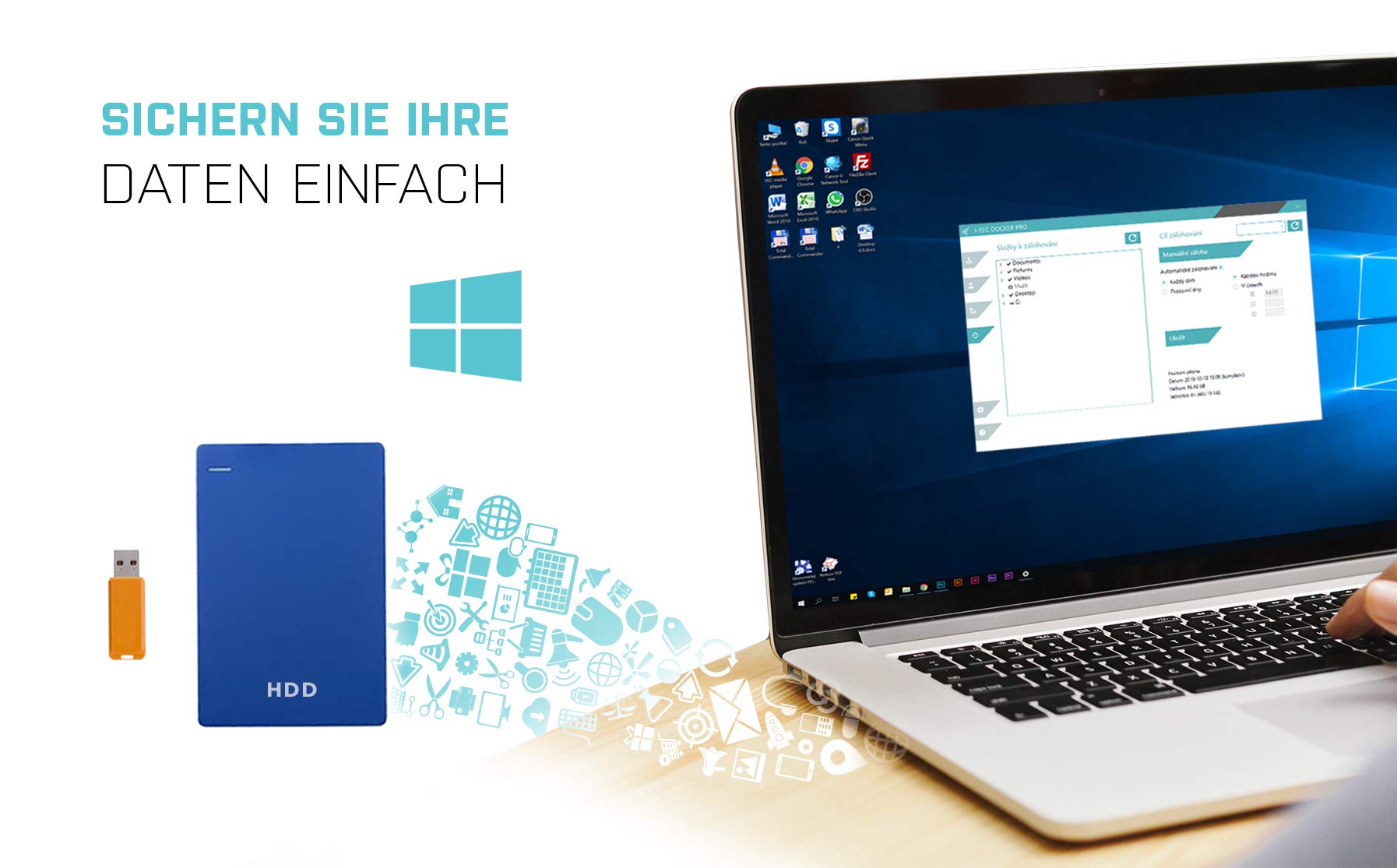 i-tec-usb-c-4k-metall-nano-docking-station-1x-hdmi-1x-glan-3x-usb-3-0-1x-sd-micr image 5