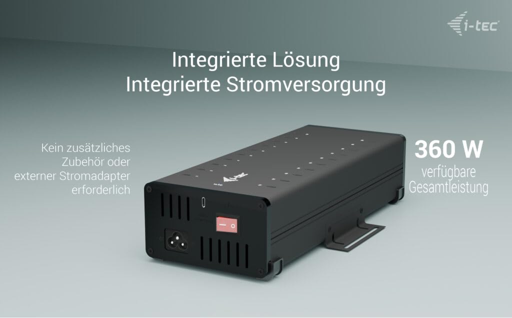 i-tec-usb-c-usb-a-metall-lade-und-daten-hub-20x-usb-c-15-w-pro-anschluss-360-w-n image 7