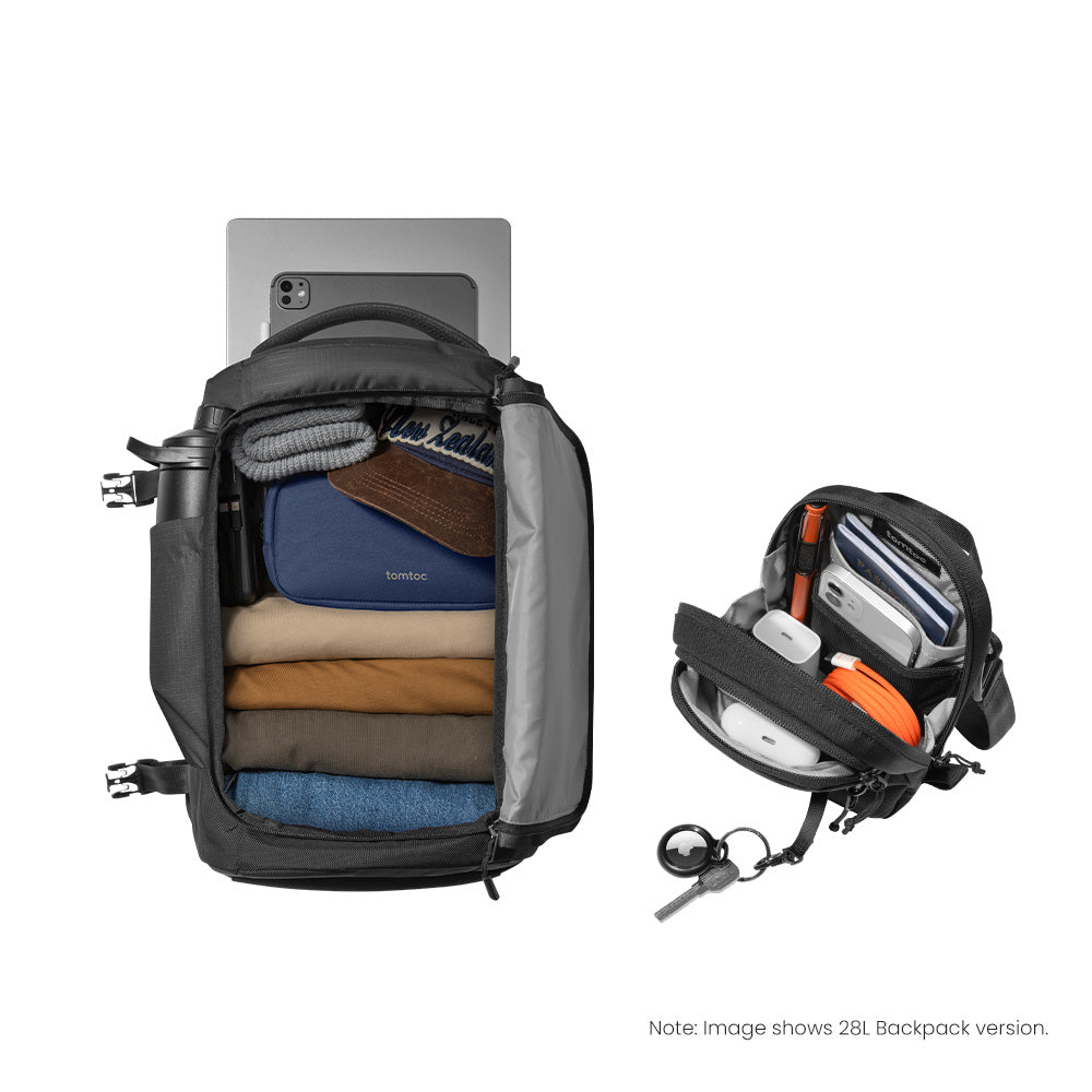 tomtoc-travel-light-set-navigator-t66-liteway-reise-laptop-rucksack-28l-light-t1 image 2