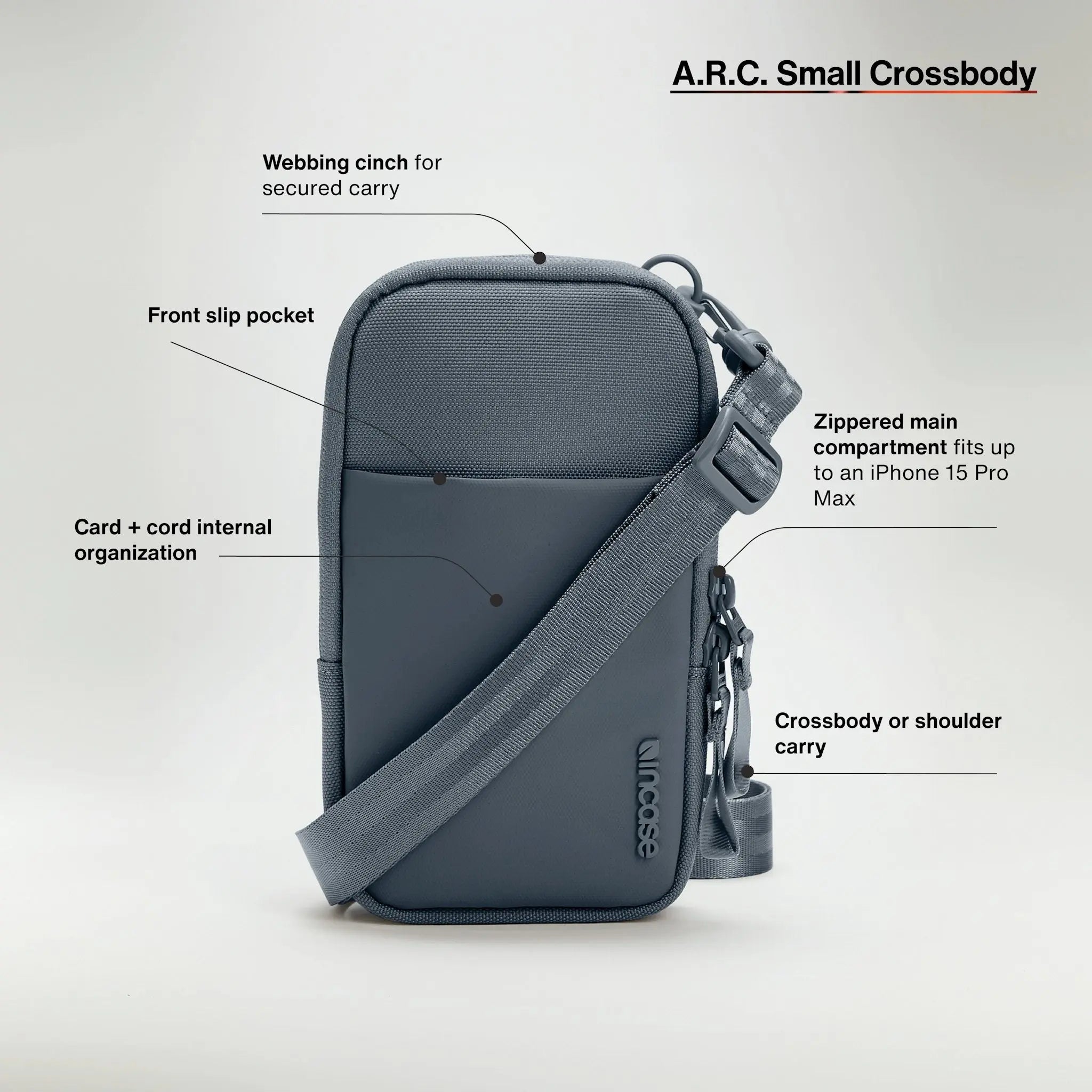 incase-a-r-c-small-crossbody-bag-respun-100-recycling-polyester-umh-ngetasche image 3