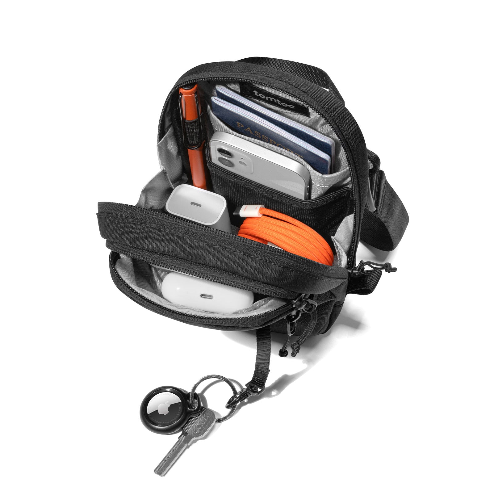 tomtoc-aviator-t37-travel-crossbody-bag-rfid-sling-tasche-mit-abschlie-barem-hau image 2