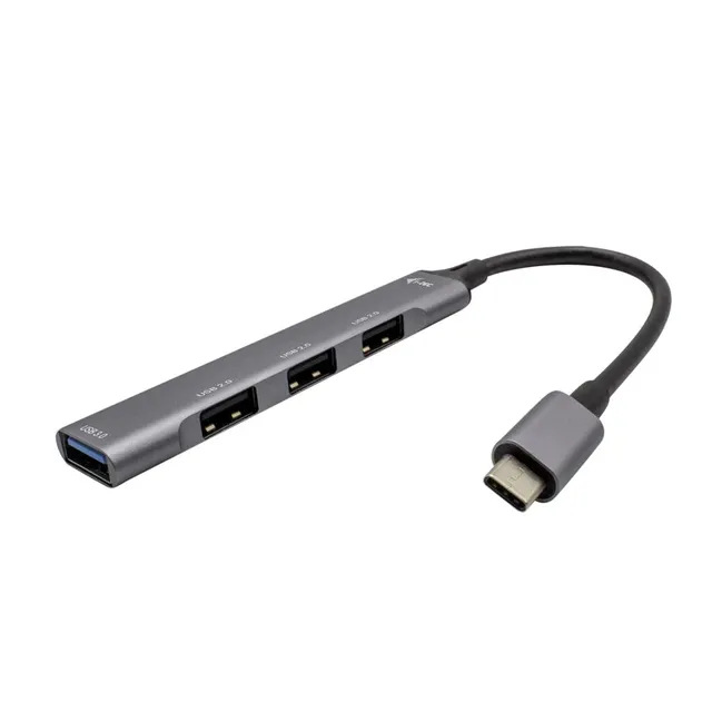 i-tec-usb-c-metal-hub-1x-usb-3-0-3x-usb-2-0-kompatibel-mit-laptops-tablets-mit-u image 1