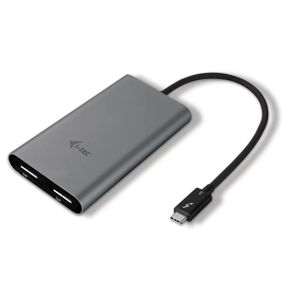 i-tec-thunderbolt-3-dual-displayport-video-adapter-2-displayport-5k-60hz-oder-2- image 1