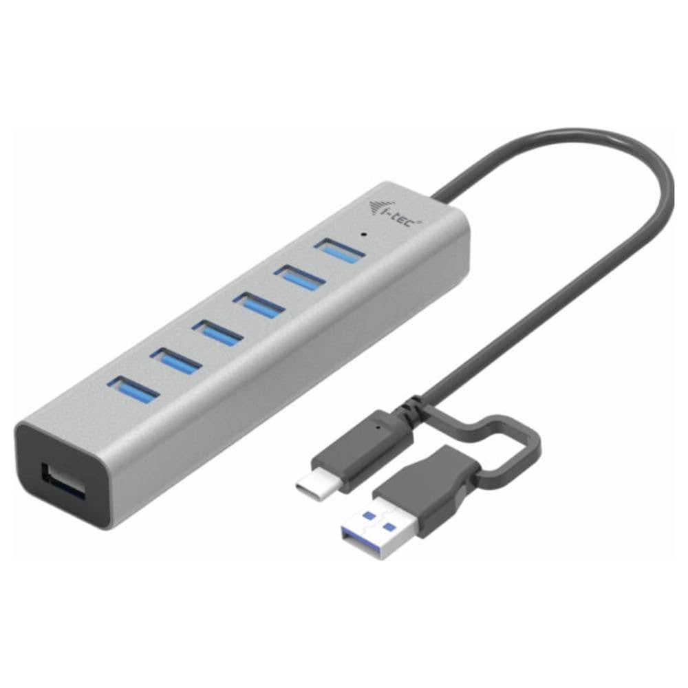 i-tec-usb-c-hub-7-port-7x-usb-a-3-2-gen1-mit-bc-1-2-schnellladung-30-cm-kabel image 1