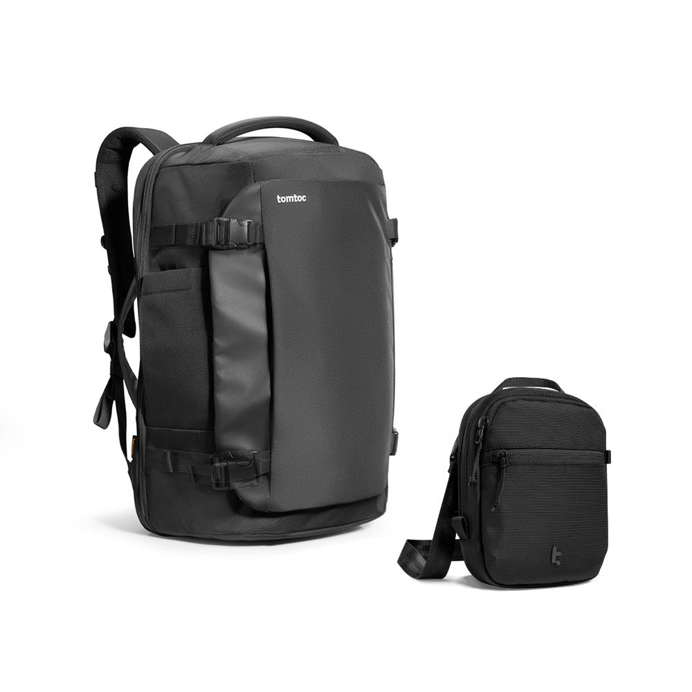 tomtoc-travel-ready-set-navigator-t66-40l-rucksack-aviator-t37-crossbody-bag-1-3 image 1