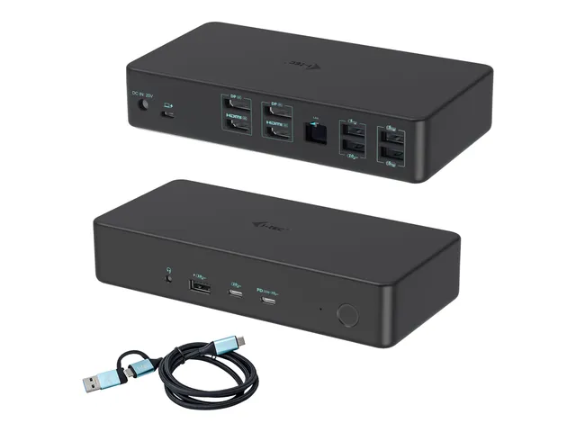 i-tec-usb-3-0-usb-c-thunderbolt-3-professionelle-dual-4k-display-dockingstation- image 1