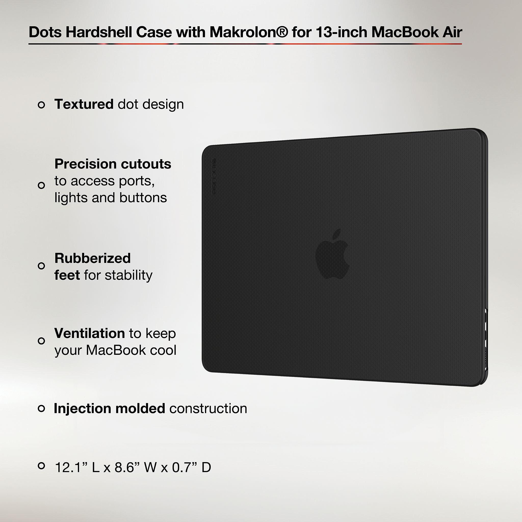 incase-dots-hardshell-mit-makrolon-f-r-macbook-air-13-textur-punkte-design-pr-zi image 3