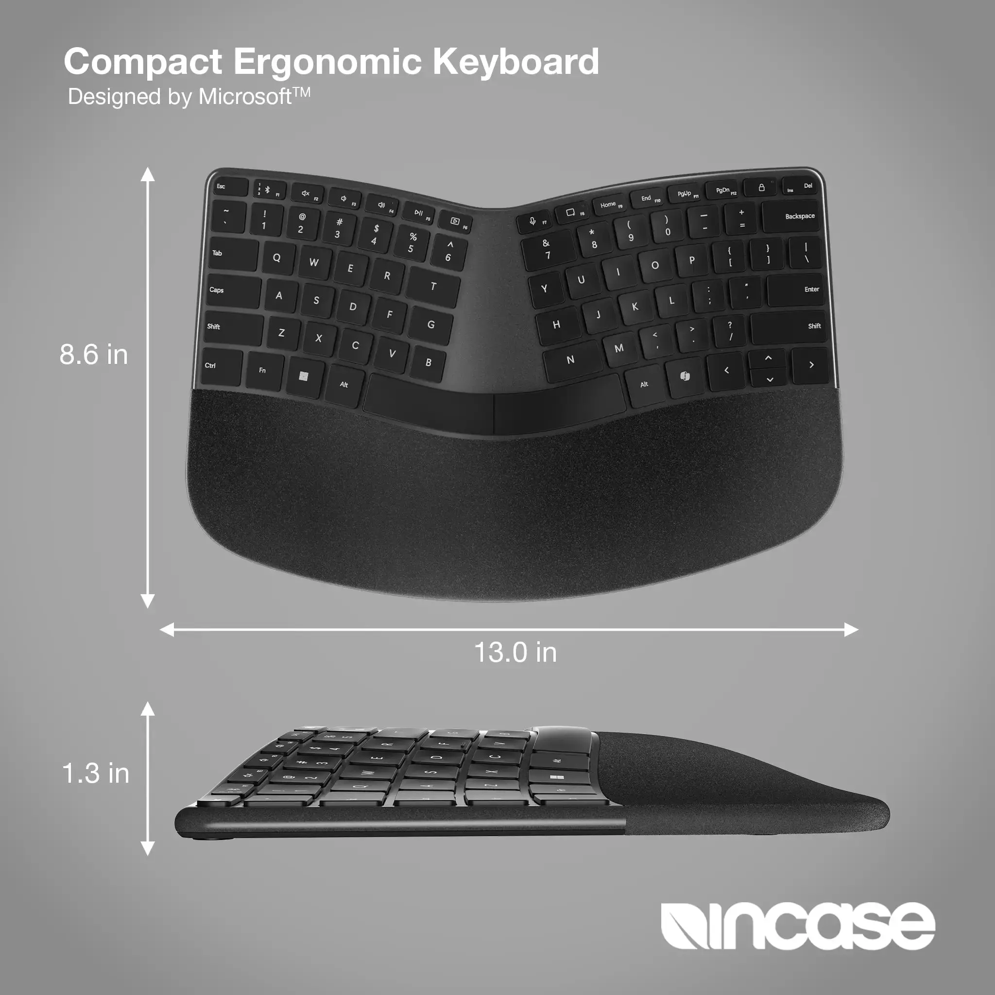 incase-designed-by-microsoft-compact-ergonomic-keyboard-ergonomische-bluetooth-t image 4