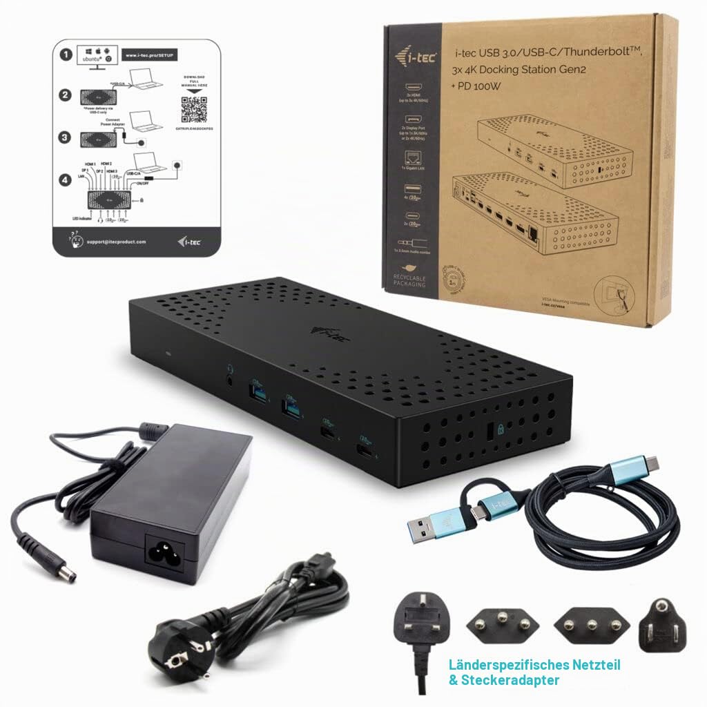 i-tec-usb-3-0-usb-c-thunderbolt-3x-4k-docking-station-gen-2-mit-power-delivery-1 image 4