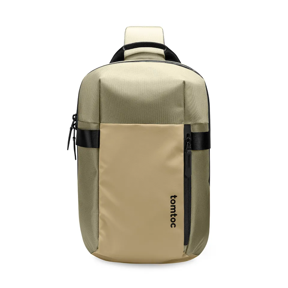 tomtoc-navigator-t24-sling-bag-7l-khaki-ykk-rei-verschl-sse-wasserabweisend image 1