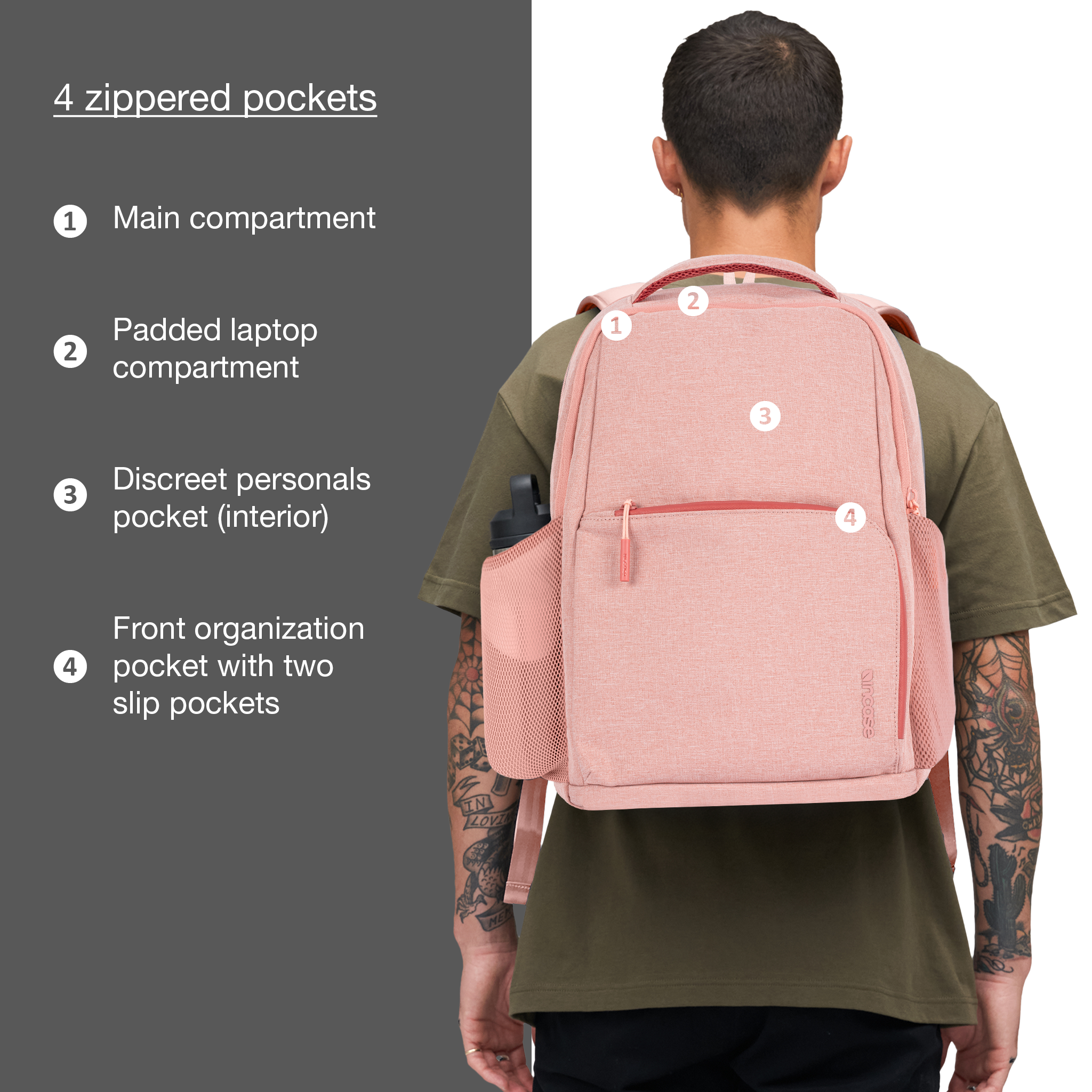 incase-facet-backpack-20l-asymmetrisches-design-airtag-fach-wasserresistent image 3
