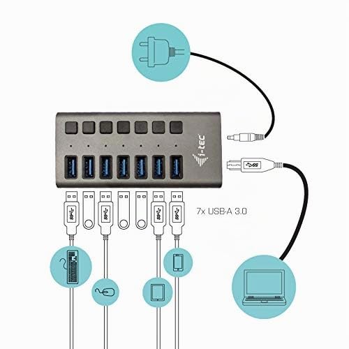 i-tec-usb-3-0-hub-7-port-mit-externem-netzadapter-36w image 3