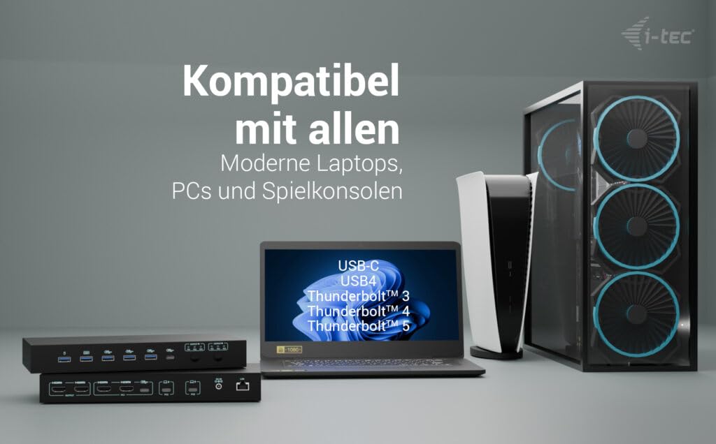 i-tec-usb-c-kvm-dock-pro-f-r-drei-hosts-dual-video-mit-2x-stromversorgung-max-92 image 3