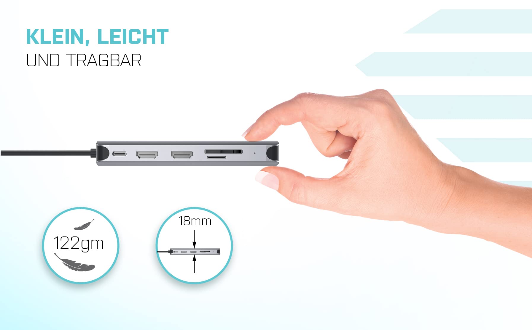 i-tec-usb-c-metal-nano-dock-dockingstation-mit-2x-hdmi-vga-sd-microsd-glan-5x-us image 8