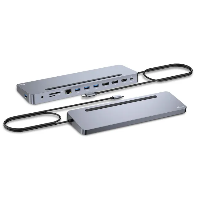 i-tec-usb-c-metall-ergonomische-dockingstation-3x4k-1x-hdmi-2x-displayport-4x-us image 1