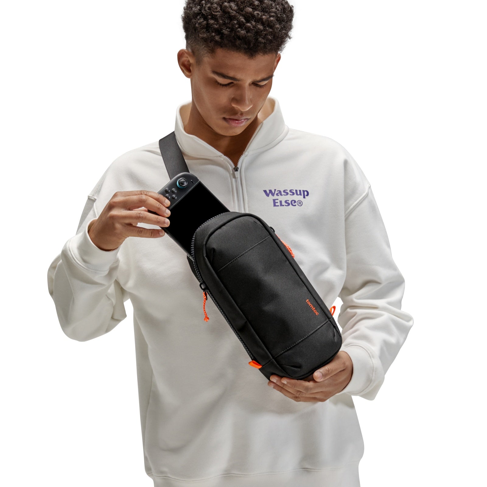 tomtoc-gameon-g49-nintendo-switch-2-sling-bag-umh-ngetasche-mit-gepolstertem-hau image 3