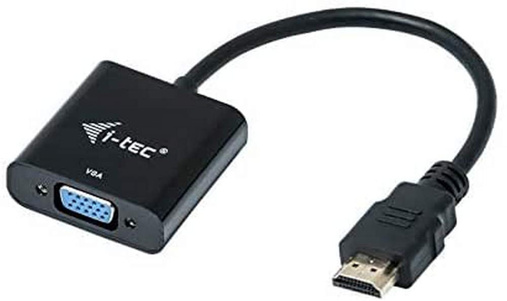 i-tec-hdmi-vga-adapter-1080p-60hz-schwarz-konverter-f-r-hdmi-auf-vga-0-15-m image 1
