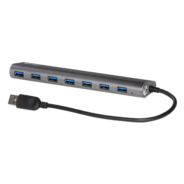 i-tec-usb-3-0-metal-charging-hub-7-port-mit-netzadapter-7x-usb-3-0-5-gbps-alumin image 1