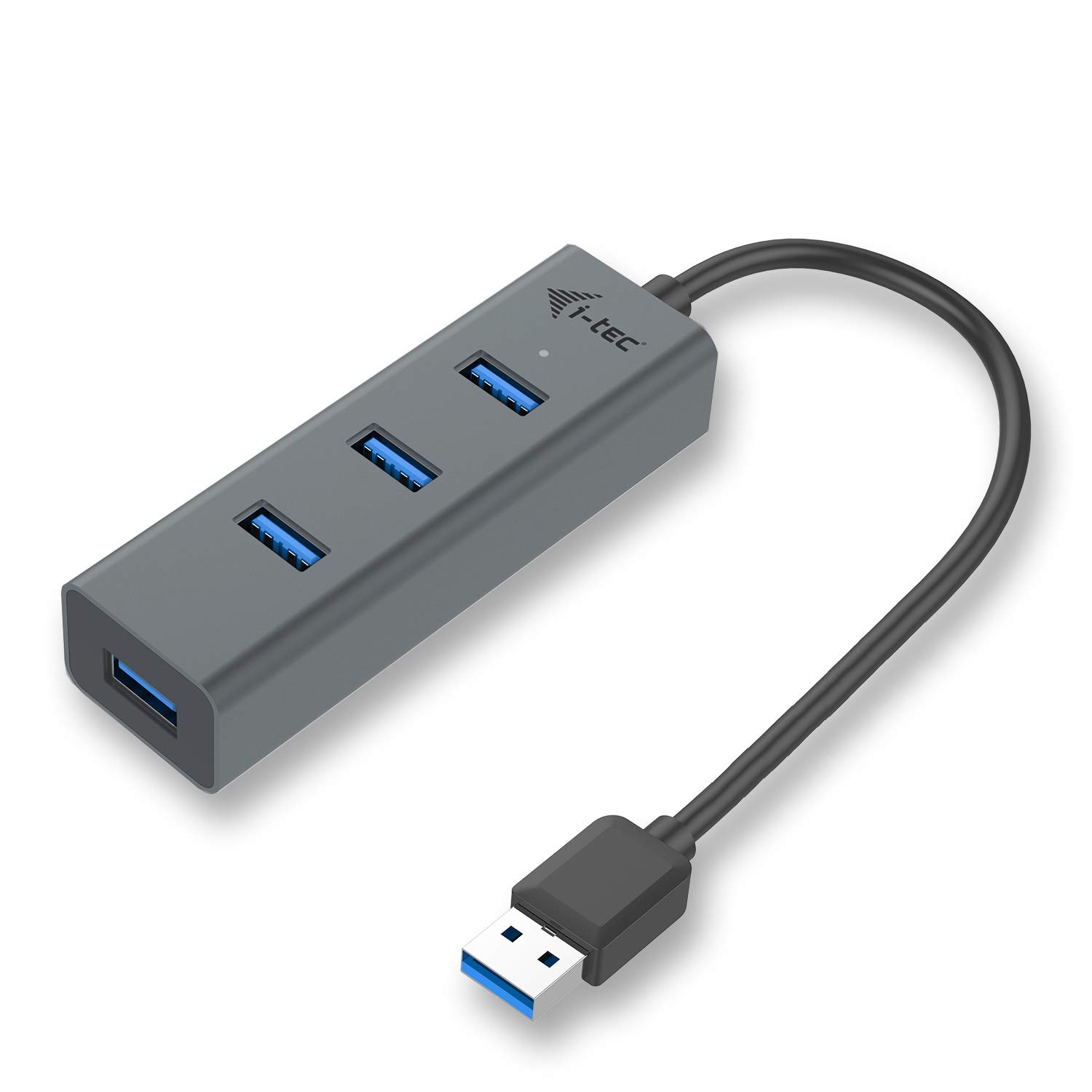 i-tec-usb-3-0-metal-4-port-usb-hub-mit-led-kontrollleuchte-f-r-notebook-tablet-o image 1