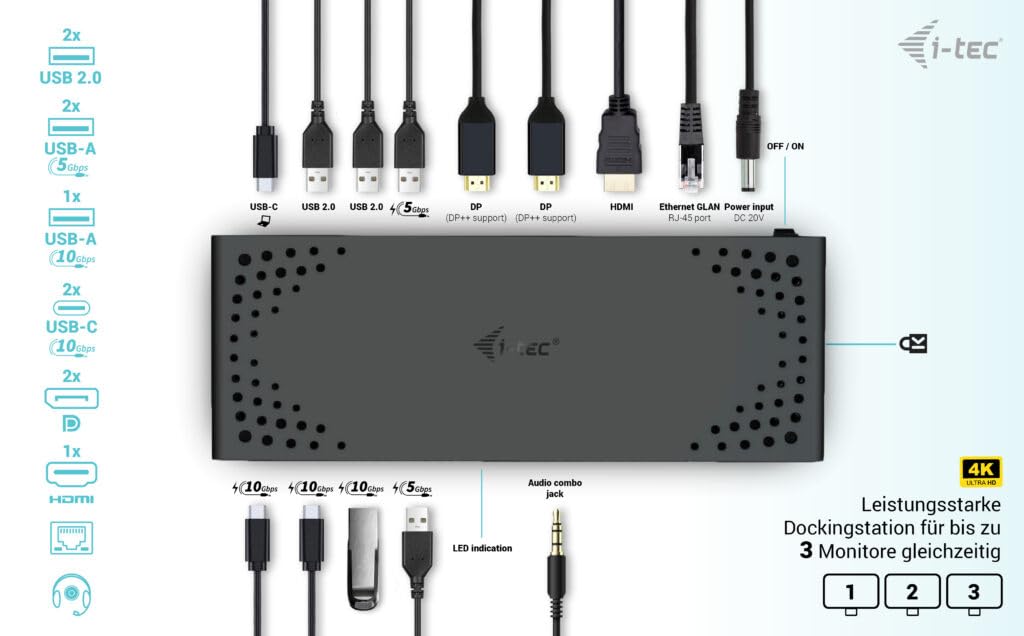 i-tec-usb-c-tripledock-pd-100w-dockingstation-3x-display-gigabit-ethernet-usb-c image 4