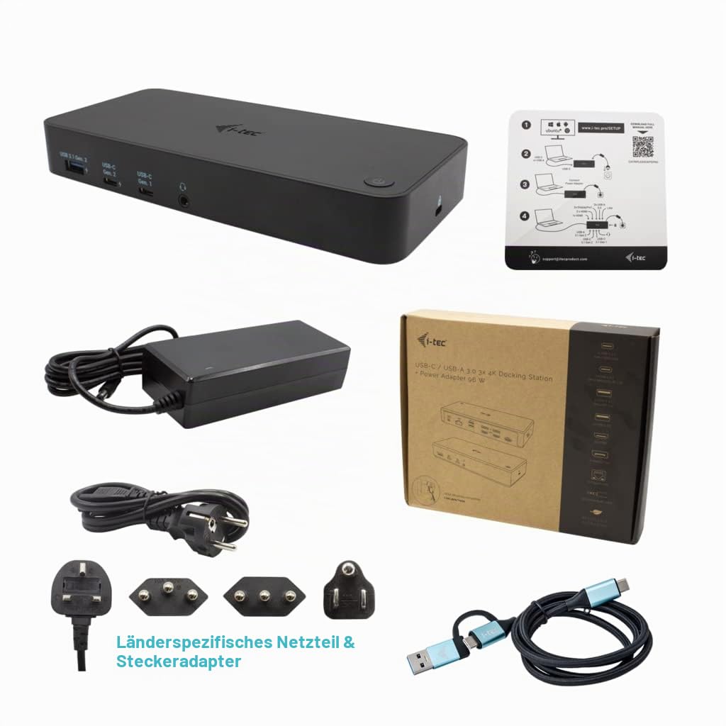 i-tec-usb-3-0-usb-c-dockingstation-3x4k-mit-100w-pd-2x-displayport-3x-hdmi-1x-gl image 6