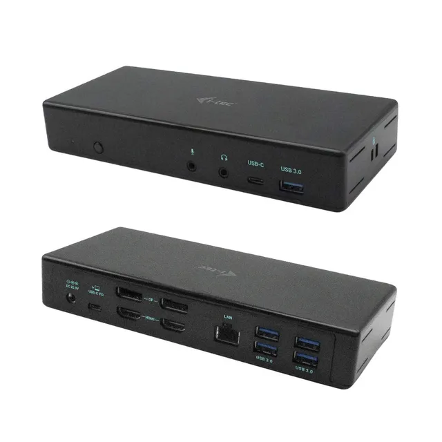 i-tec-usb-c-quattro-dockingstation-f-r-4-bildschirme-2x-displayport-2x-hdmi-1x-g image 1