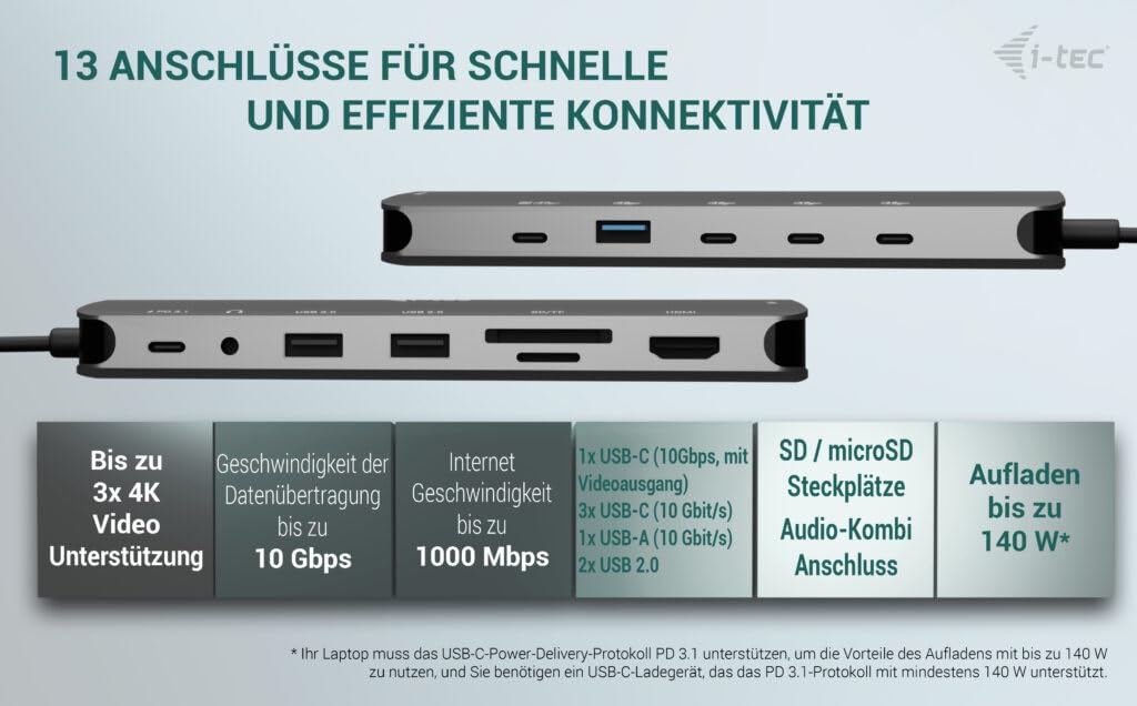 i-tec-nano-dock-dockingstation-usb-c-usb4-thunderbolt-3-4-2x-hdmi-usb-c-video-1g image 3