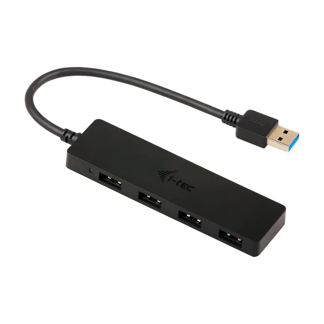 i-tec-usb-3-0-slim-passive-hub-4-port-ohne-netzadapter-f-r-notebook-ultrabook-ta image 1