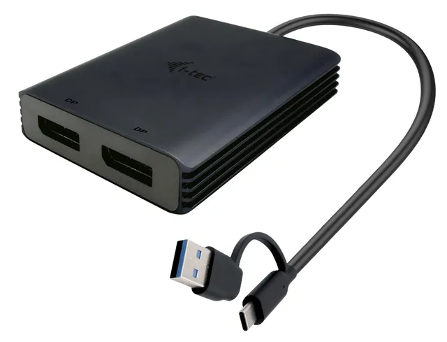 i-tec-cadual4kdp-videoadapter-usb-c-stecker-zu-displayport-buchse-dual-4k image 1