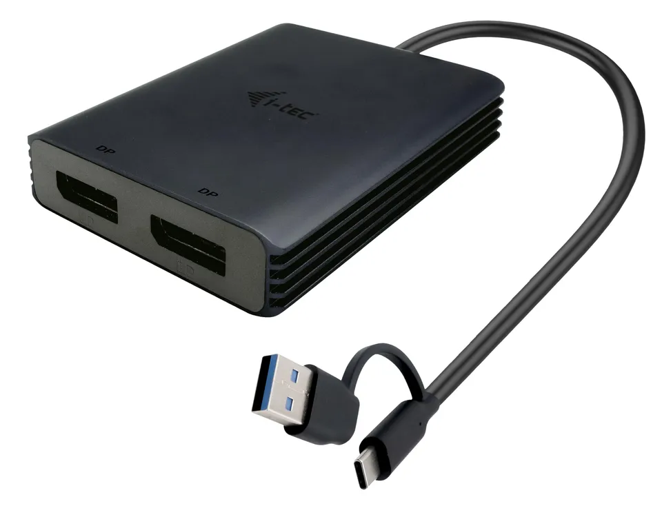 i-tec-cadual4kdp-videoadapter-usb-c-stecker-zu-displayport-buchse-dual-4k image 1