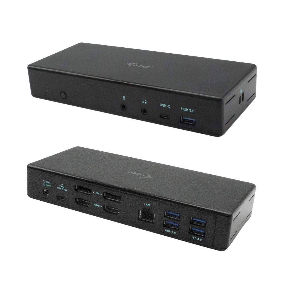 i-tec-usb-c-quattro-dockingstation-f-r-4-bildschirme-2x-displayport-2x-hdmi-1x-g image 1