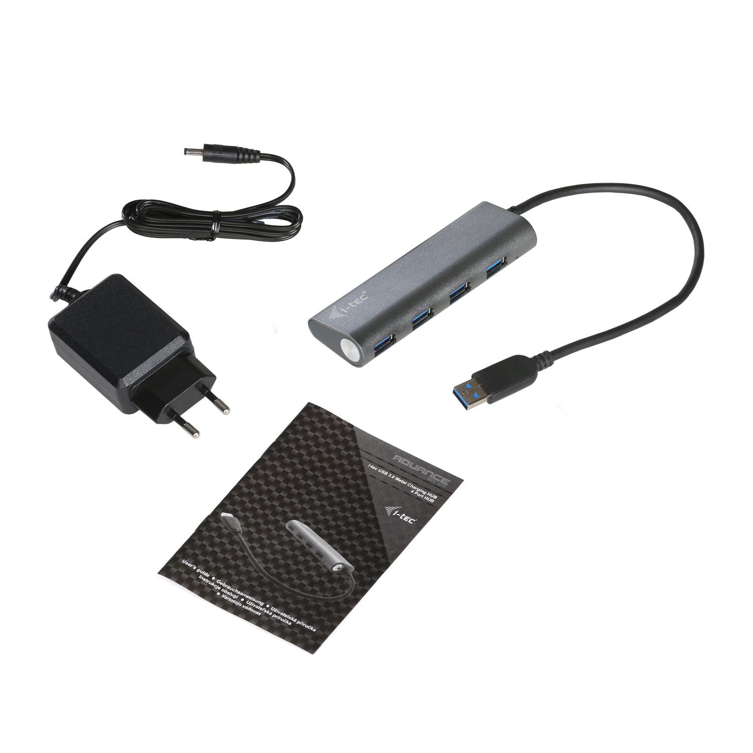 i-tec-usb-3-0-metal-charging-hub-4-port-mit-netzadapter-aluminium-design-5-gbps- image 5