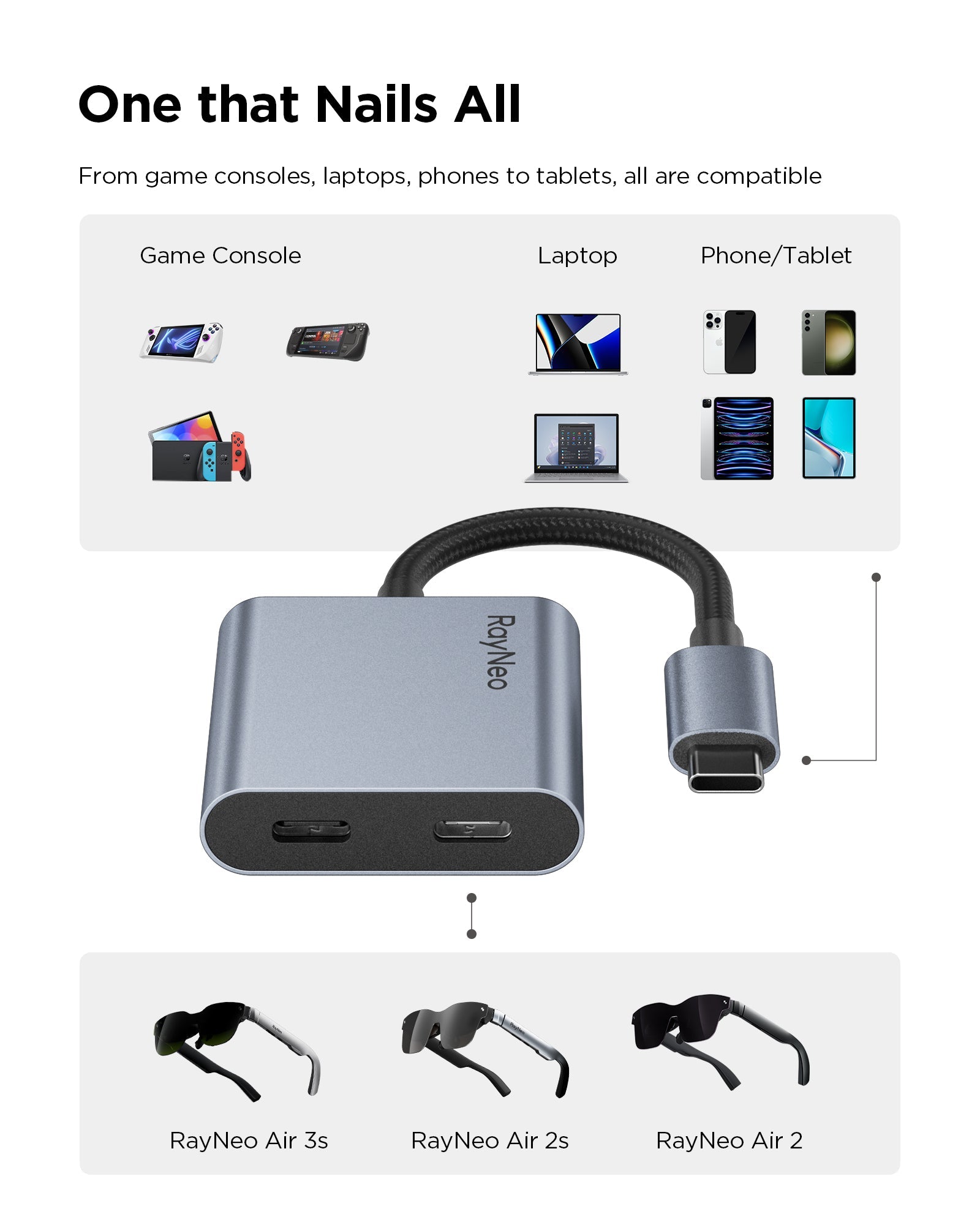 rayneo-usb-c-ladeadapter-4k-60hz-videoausgabe-100w-laden image 2