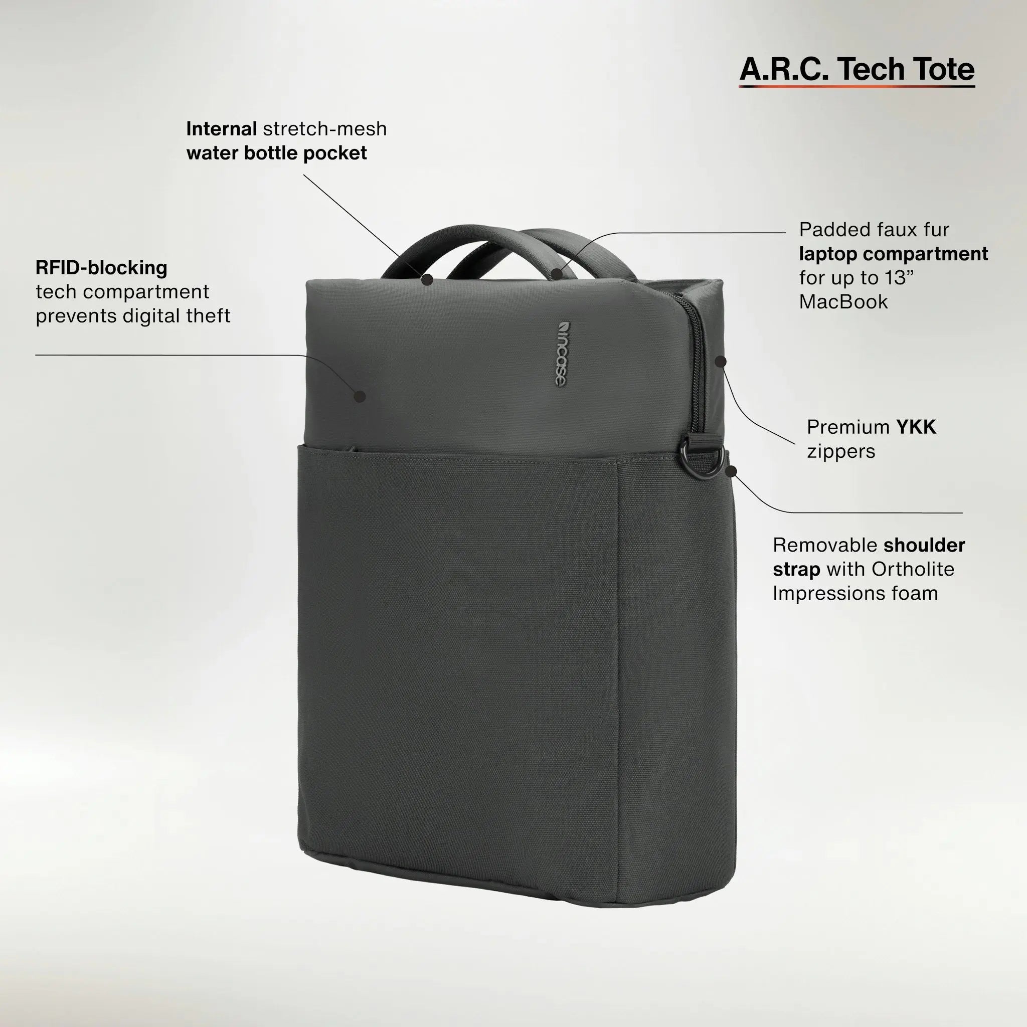incase-a-r-c-tech-tote-14l-respun-100-recycling-polyester-rfid-fach-14-zoll-lapt image 3