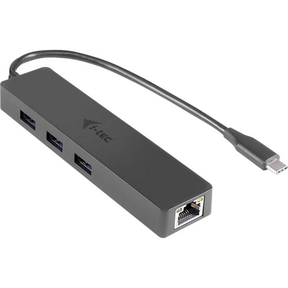 i-tec-usb-c-slim-hub-3-port-mit-gigabit-ethernet-adapter-usb-c-3-1-3x-usb-3-0-rj image 2
