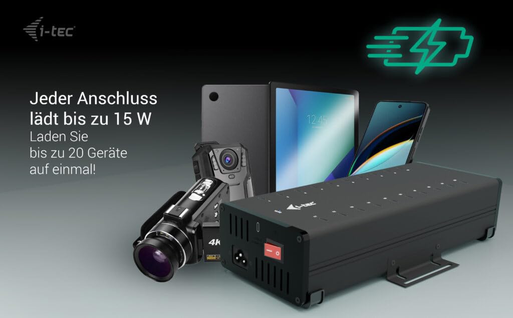 i-tec-usb-c-usb-a-metall-lade-und-daten-hub-20x-usb-c-15-w-pro-anschluss-360-w-n image 3