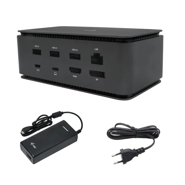 i-tec-usb-4-dockingstation-mit-80-w-stromversorgung-2x4k-1x8k-displayport-hdmi-g image 1