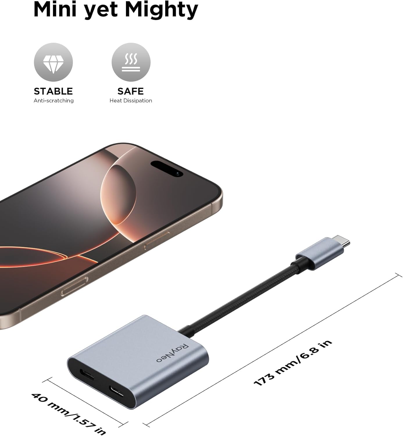rayneo-usb-c-ladeadapter-4k-60hz-videoausgabe-100w-laden image 4